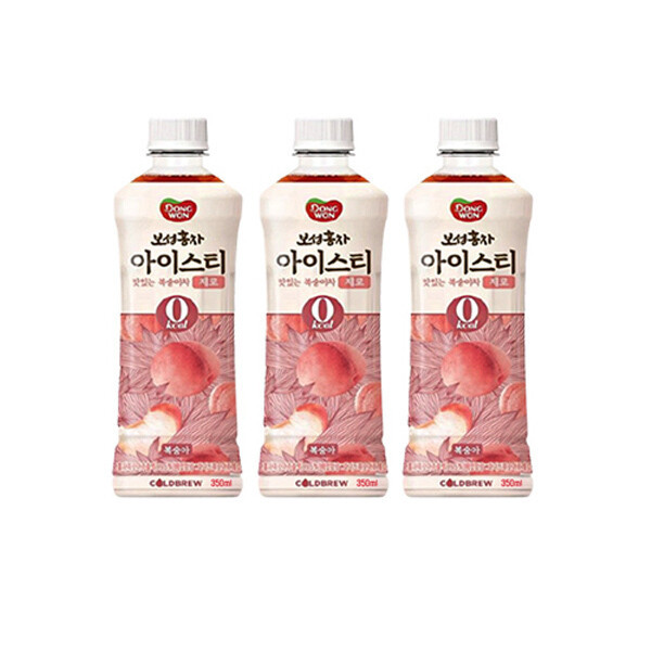 [동원에프앤비][오늘출발] 동원 무료배송 동원 보성홍차 제로 아이스티 복숭아차 350ml 20개 0kcal 제로음료