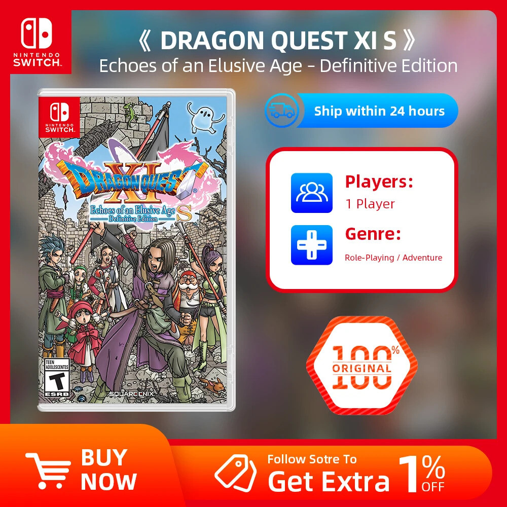 [오늘출발] 드래곤퀘스트 닌텐도 스위치 게임-드래곤 퀘스트 XI S 에코오브 어 엘루시브 에이지 최종 에디션-스위치 OL