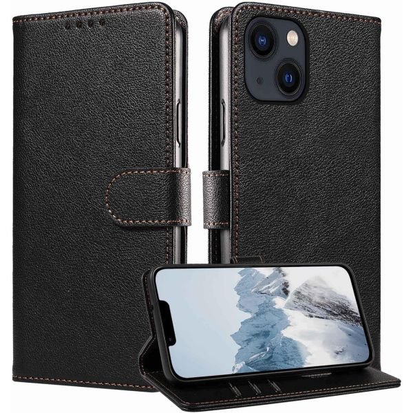 JanCalm 케이스 for iPhone13 iPhone13 지갑케이스 RFID차단 카드홀더/캐시슬롯 마그네틱클랩 스탠드 프리