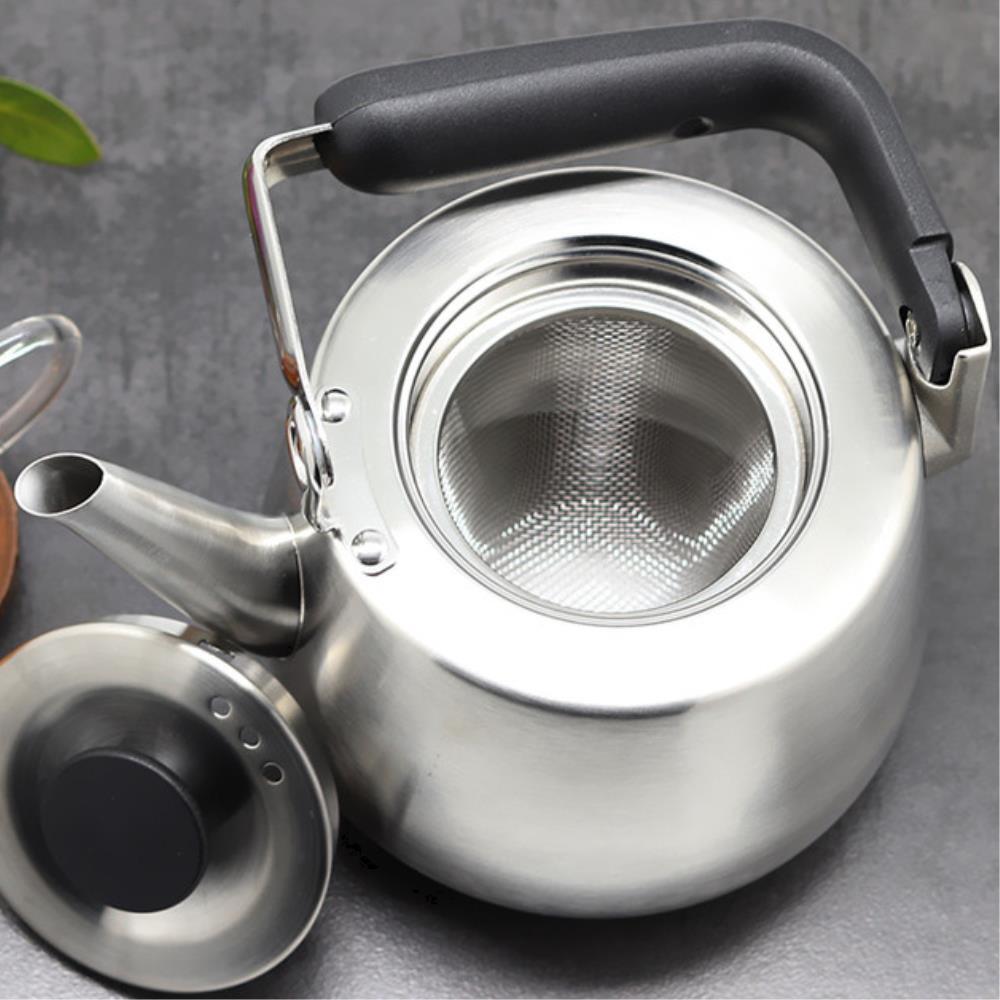 스텐 찻잎 거름망 간편 차끓이는 미니 주전자 루이보스 마테 다도회 티포트 결명자차