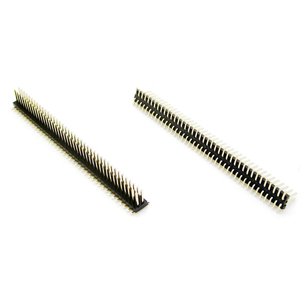 [해외] 1.27MM 피치 2x40 핀 수 더블 행 스퀘어 SMT 헤더 커넥터 금 도금 40P 무료 배송 50