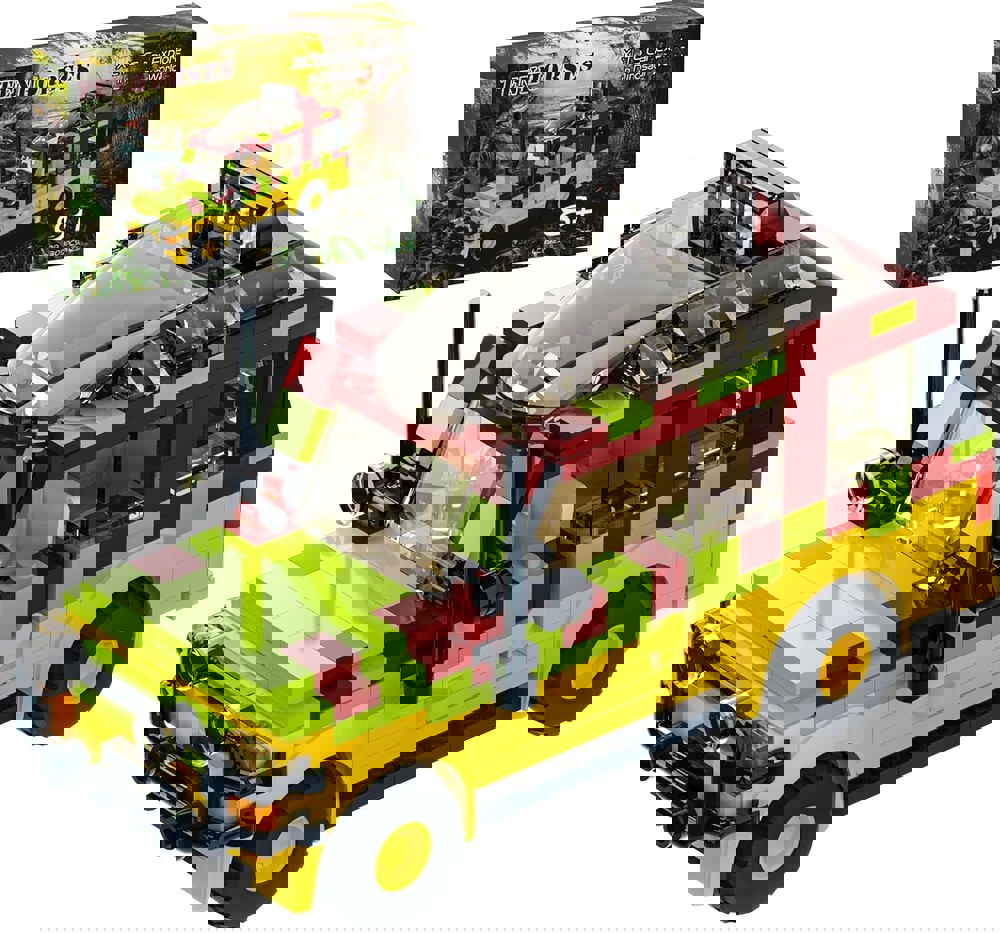 MOC 쥬라기 공공 공원 탐험가 군인 블록 장난감 오프로드 차량 모델 윌리스 지프 대공포 총 브릭