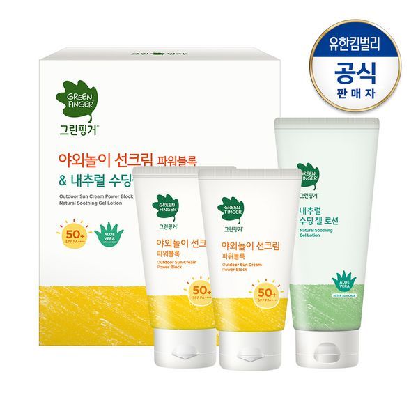그린핑거 야외놀이선크림X2+수딩젤 번들팩 _P367257207