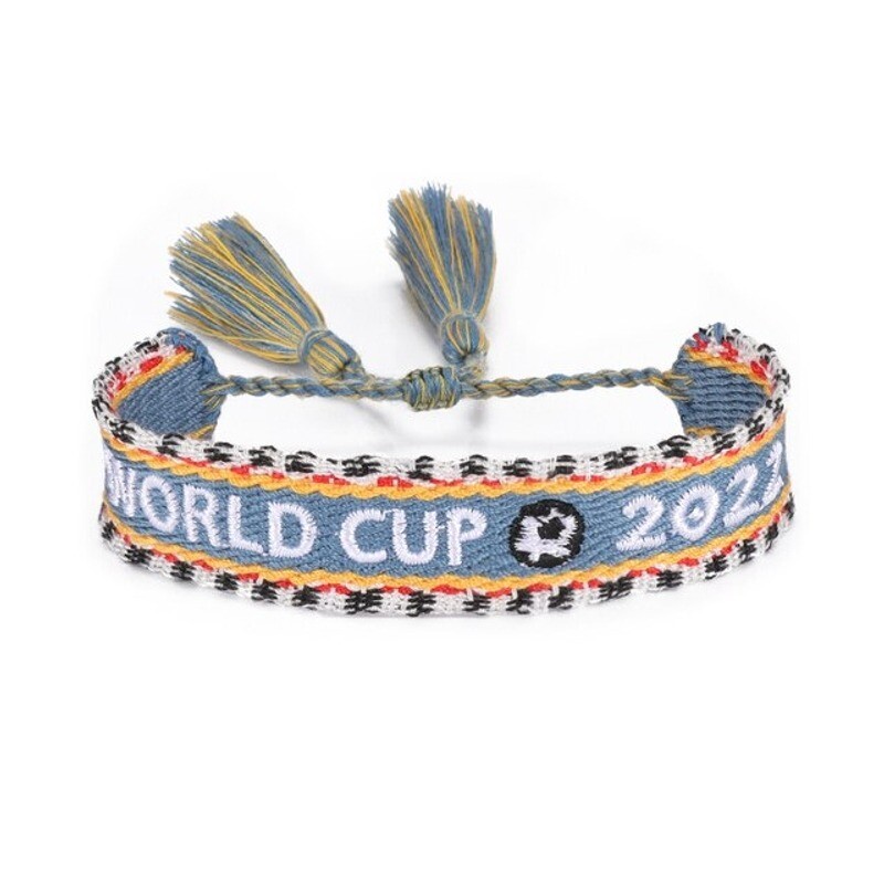 햇볕과너 월드컵 2022 카타르 손흥민 이강인 패션 짠 카타르 팔찌 남성 여성 수제 꼰 팔찌 술 자수 팔찌