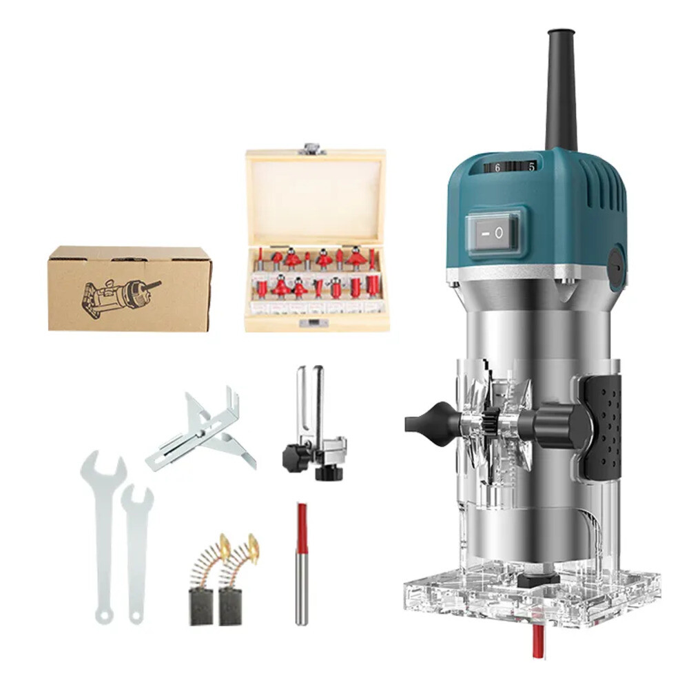 무선트리머 가변 속도 목공 전기 트리머 목재 밀링 조각 슬롯 트리밍 기계 파워 도구 220V 800W