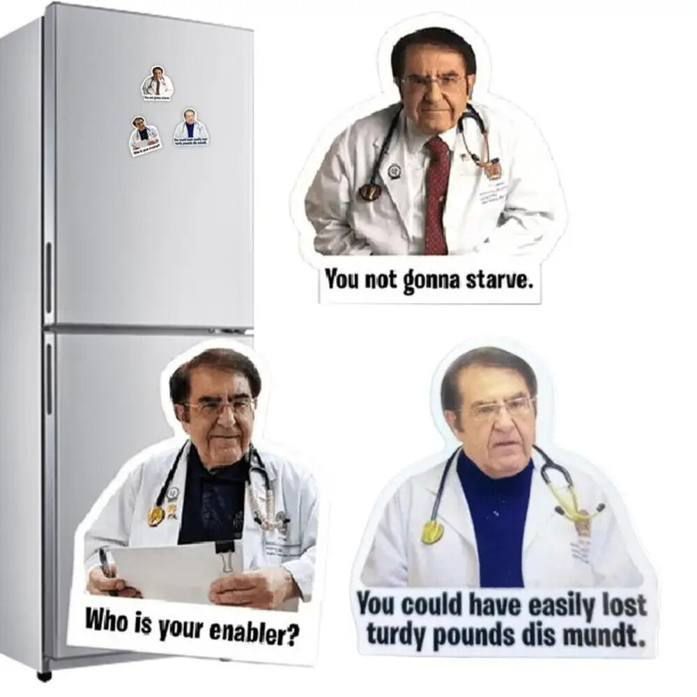 냉장고자석 냉장고 자석 장식 세트 스티커 재미있는 선물 개성 닥터 나우 무게추 감량 가이드 라인 3 개