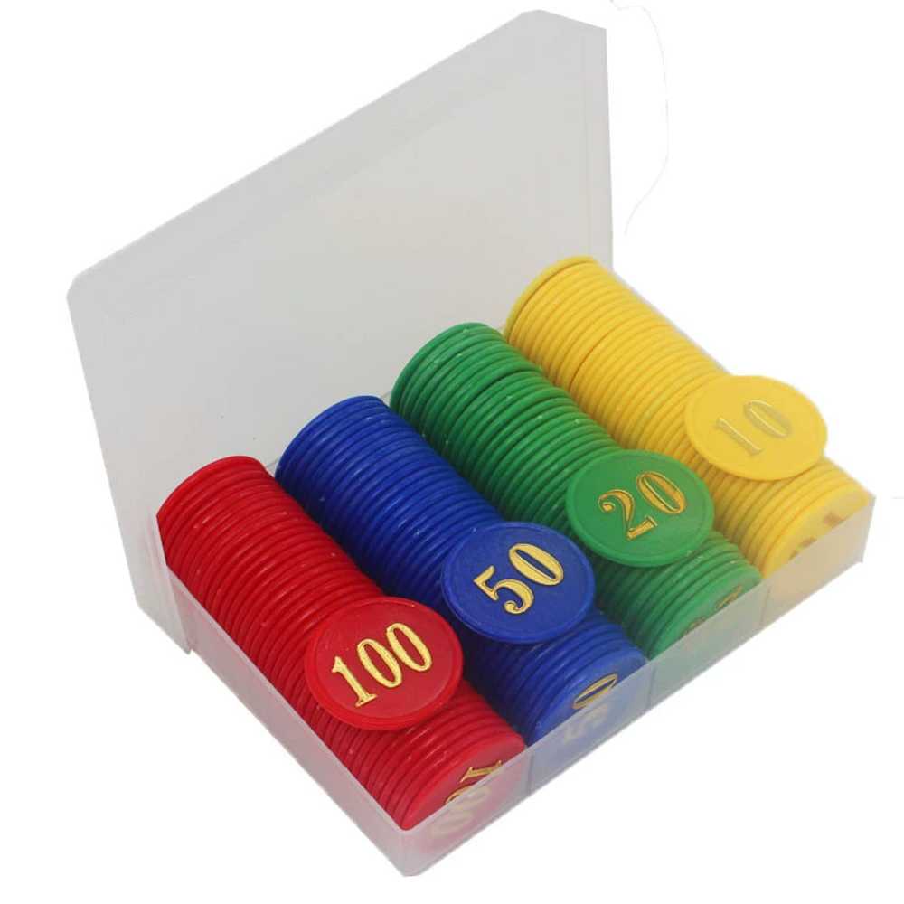 숫자칩 세트 포커칩 게임 카드 홀덤 게임칩  슬롯 동전