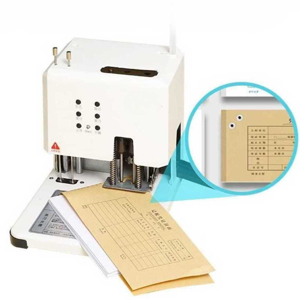 전자동 대용량 타공기 금융 상품권 서류 바인딩 기계