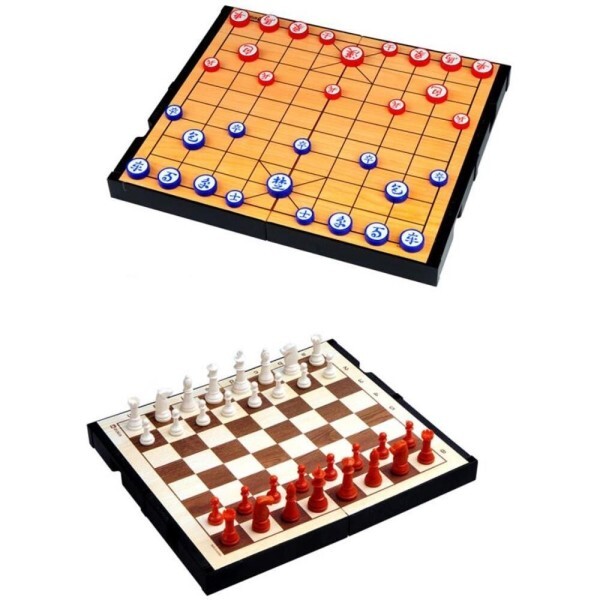 [오늘출발] 초등배틀 장기 체스 2in1 자석 보드게임 휴대용 외동이 규칙만들기 추리력발달 교육용