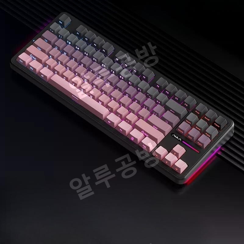 독거미 F87 Pro 키보드 타란튤라 AULA 측각 블랙핑크