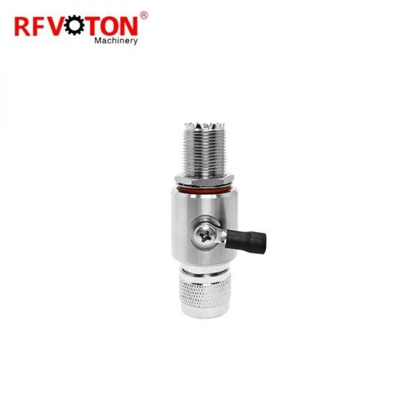 동축 번개 안테나 서지 보호대 피뢰기 UHF 수-UHF 암 벌크 헤드 커넥터 0-3G 무료 배송