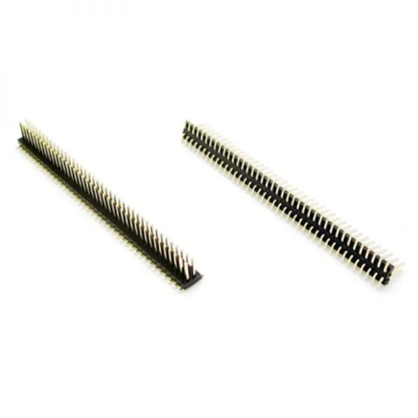 [해외] 1.27MM 피치 2x40 핀 수 더블 행 스퀘어 SMT 헤더 커넥터 금 도금 40P 무료 배송 50 개