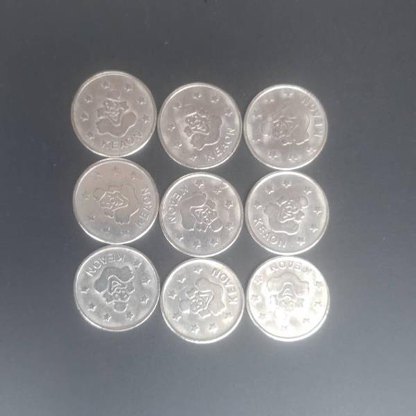 [오늘출발] 금속 아케이드 게임 토큰 스테인레스 스틸 코인 광대 24.21.85mm 100 개