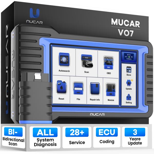 [오늘출발] MUCAR VO7 VO7S 플러스 자동차 OBD2 스캐너  전체 시스템 IMMO DPF 28 재설정 ECU 코딩 활성  자동차 진단