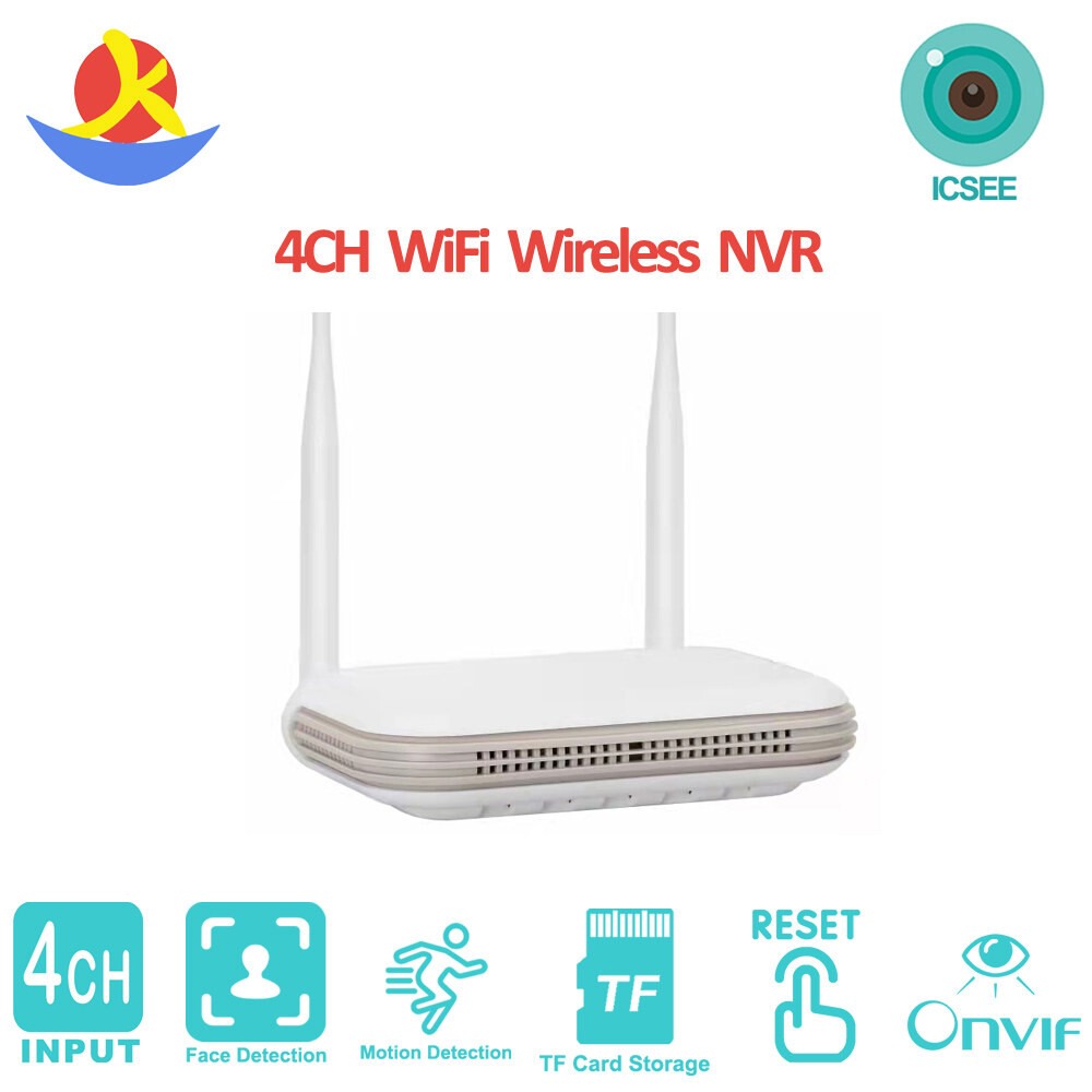 [오늘출발] Xmeye 무선 네트워크 비디오 녹음기 내장 마이크 Tf 카드 슬롯 사람 감지 CCTV 보안 카메라용 와이파이