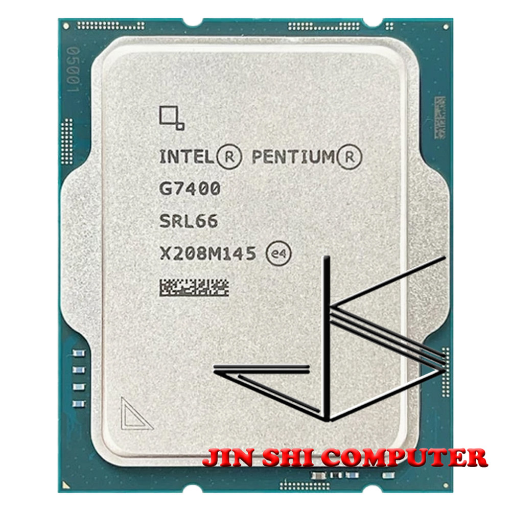 인텔 펜티엄 G7400 3 7 GHz 듀얼코어 4 스레드 CPU 프로세서 10NM L3 6M 46W LGA 1700 냉각기