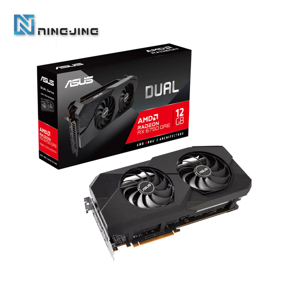 [오늘출발] ASUS DUAL RX6750GRE 12G V2 GAMING AMD Radeon RX 6750 GPU GDDR6 비디오 카드 인텔 데스크탑 CPU