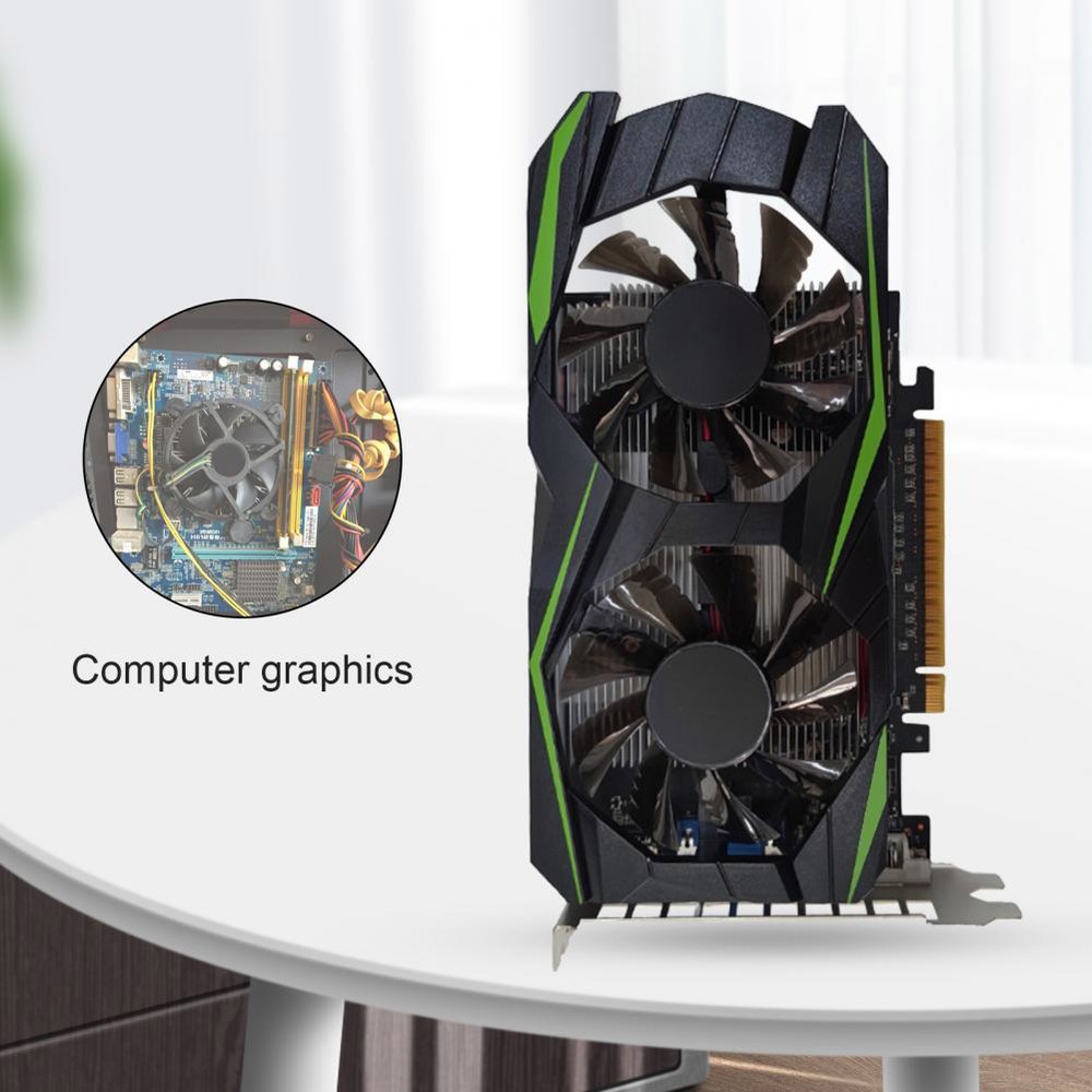 [오늘출발] GTX1050TI 그래픽 카드 독립적 빠른 방열 멀티 인터페이스 2GB 공기 흐름 사무실용 PC 비디오 카드