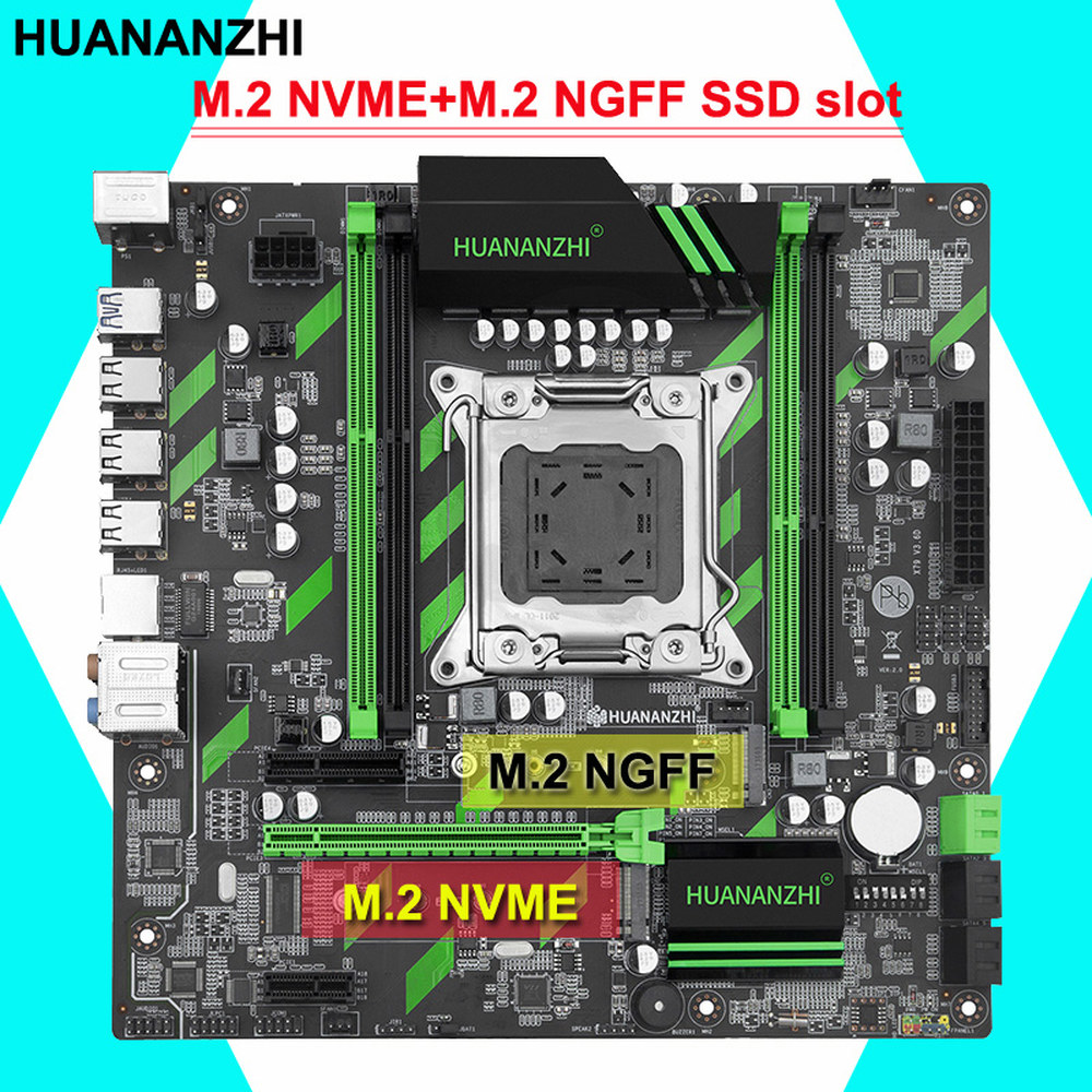 [오늘출발] HUANANZHI X79 ZD3 M ATX 마더보드 HI Speed NGFF NVME M 2 SSD 슬롯 SATA3 0 USB3 0 RAM 최대 128G
