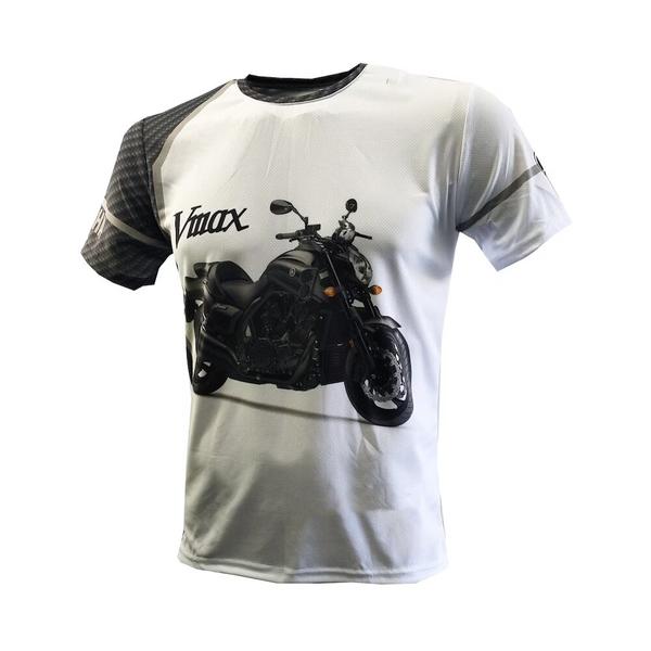 [오늘출발] 남성용 오버사이즈 라운드넥 의류 오토바이 VMax 1700 3D 티셔츠 야외 스포츠