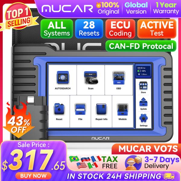 [오늘출발] MUCAR  자동차 진단 도구 모든 시스템 자동차 Obd2 스캐너 OBD 자동 진단 ECU 코딩 활성  VO6/VO7