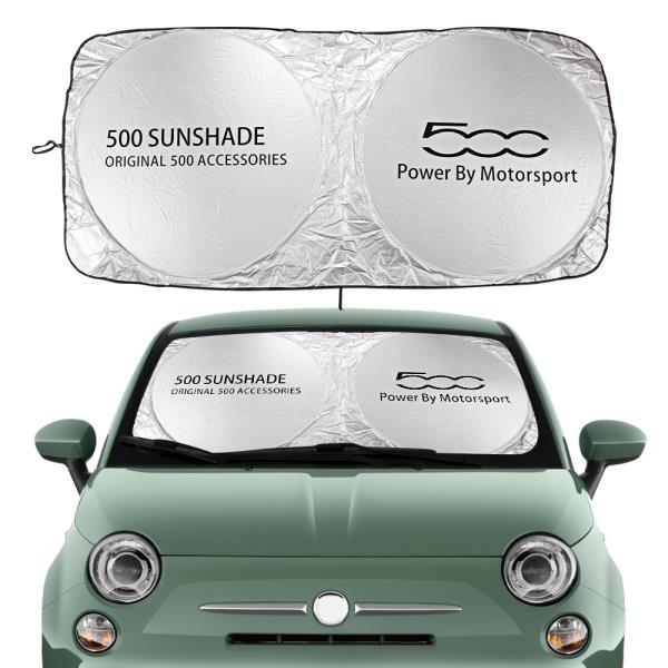 [해외] 차량용앞유리햇빛가리개 자동차 앞 유리 차양 커버 블록 자외선 보호기 피아트 500 Abarth  1.4L 터보 X 스