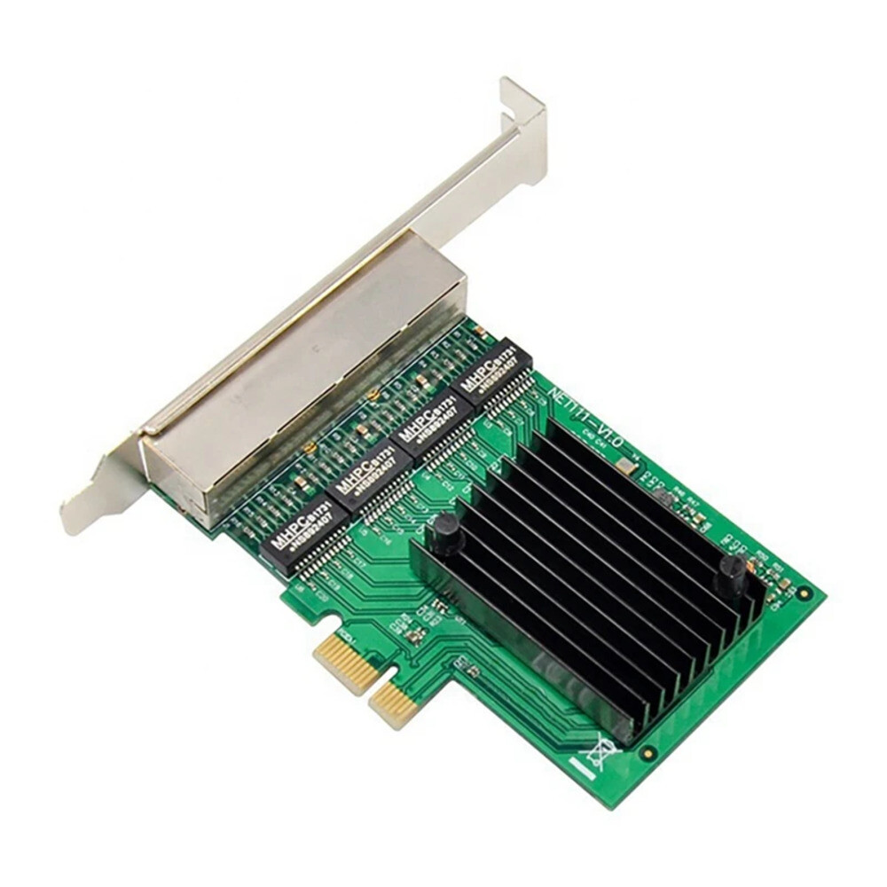2X PCIE 네트워크 카드 기가비트 이더넷 서버 어댑터 사랑 바다 스파이더 ROS 라우터 PCI-E X1 4 포트