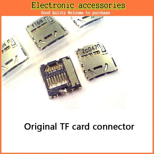 새로운 20 개/몫 마이크로 SD 카드 홀더 TF 커넥터 슬롯 소켓 내부 납땜 자기 푸시 무료 배송