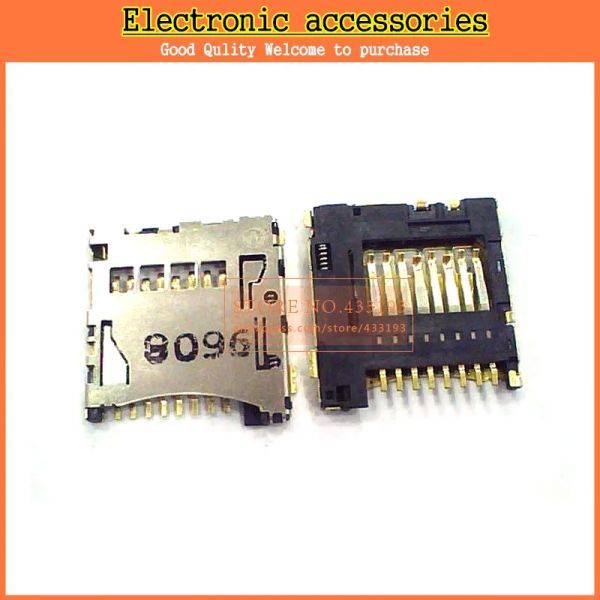 무료 배송 새로운 20 개/몫 마이크로 sd 카드 홀더 tf 커넥터 슬롯 sockect inne 납땜 셀프 푸시