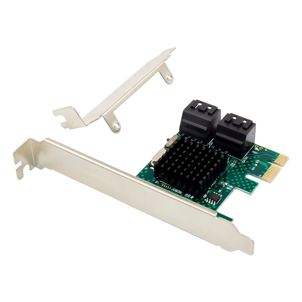 [오늘출발] SATA3 0 4 포트 6G pci e sata3 0 확장 광부 SSD IPFS 어댑터 hdd asm1061 용 PCI E SATA 3 변환기