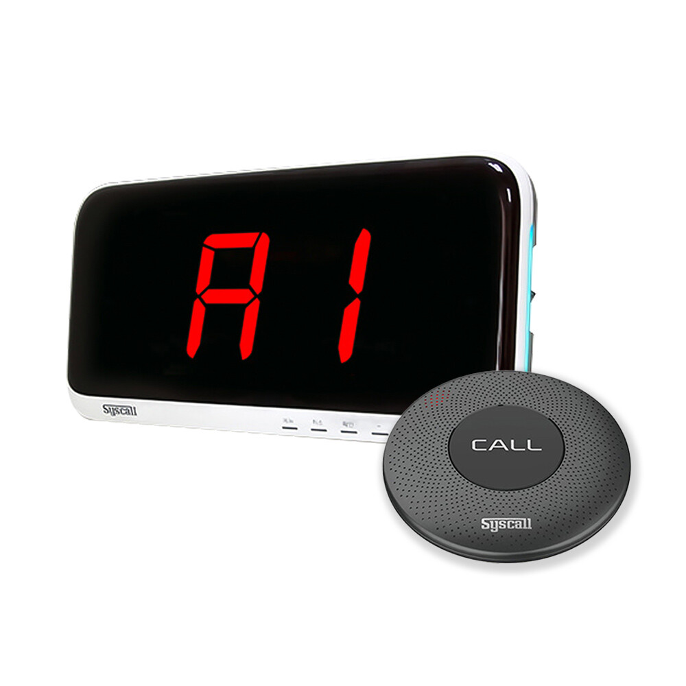 [오늘출발] 씨스콜 ST-300SR-A2001 Syscall 카지노/스크린골프/직원호출벨 ST-300 제트블랙 1개+수신기 모니터 SR-A