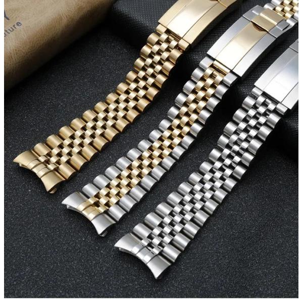 [호환] 롤렉스 호환 시계줄 데이토나 서브마리너 SUP GMT 데이저스트 손목 밴드 904 솔리드 스테인리스 스틸 시계