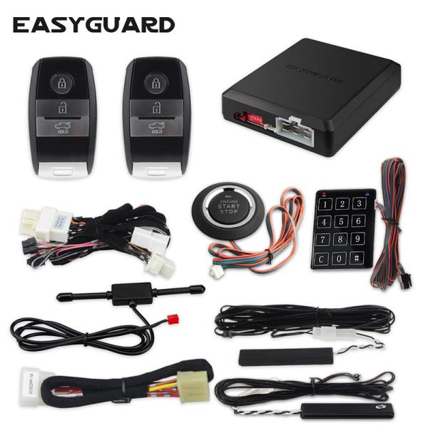 원격시동경보기 EASYGUARD CAN 버스 플매트 카펫 러그 앤 플레이 자동차 알람 기아 스마트 엔트리 시동 정