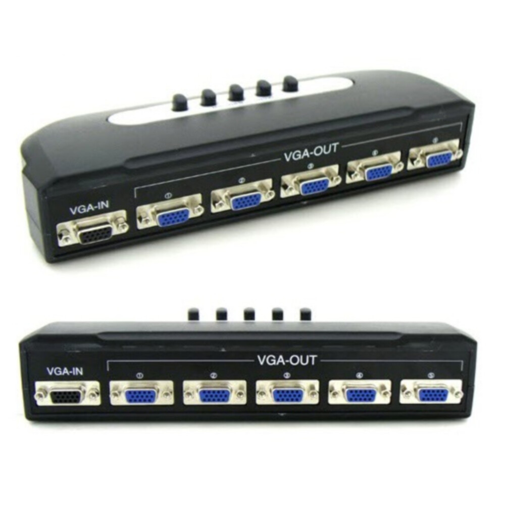 [오늘출발] 전시장 증권사 5x1 모니터 스위치 수동 영상 선택기 분배기 PC 공항 TV VGA