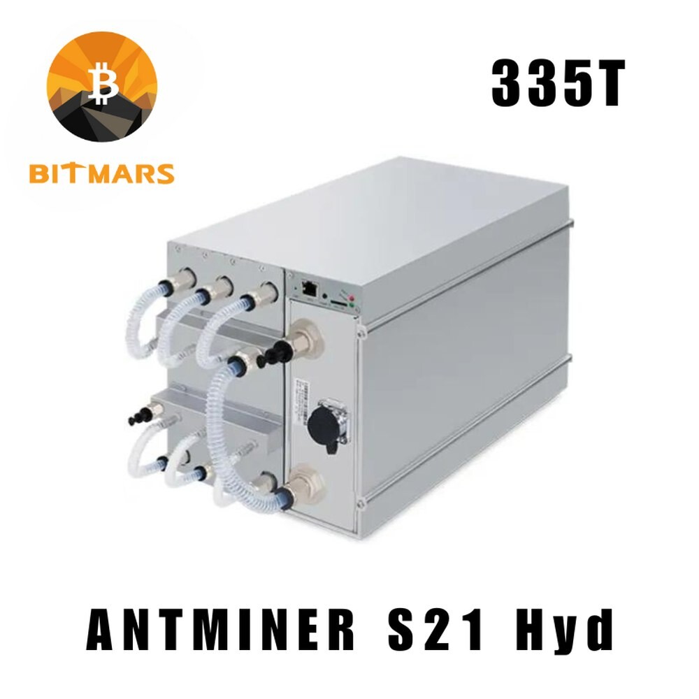 [오늘출발] BTC 마이너 ASIC 비트코인 채굴 준비 주식 BBitmain Antminer S21 Hyd 335T 5360W AA 구매