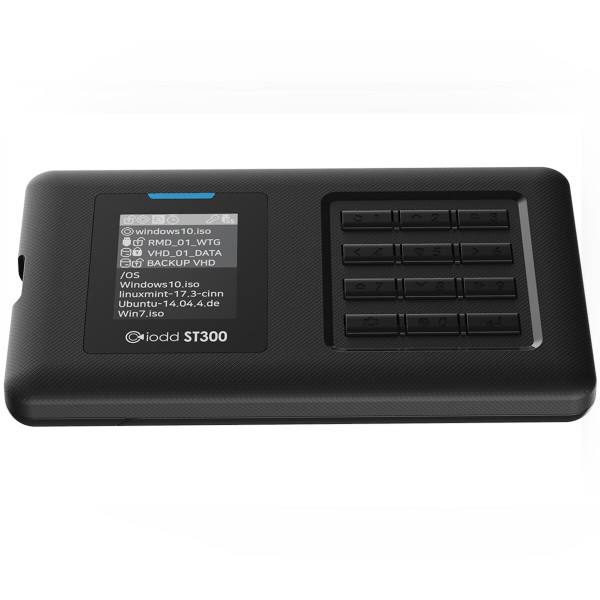 Iodd ST300 (케이스) 2.5형 Type-C 방식 외장하드 부팅 가능 가상 ODD/HDD/USB 메모리/Blu-ray 기능