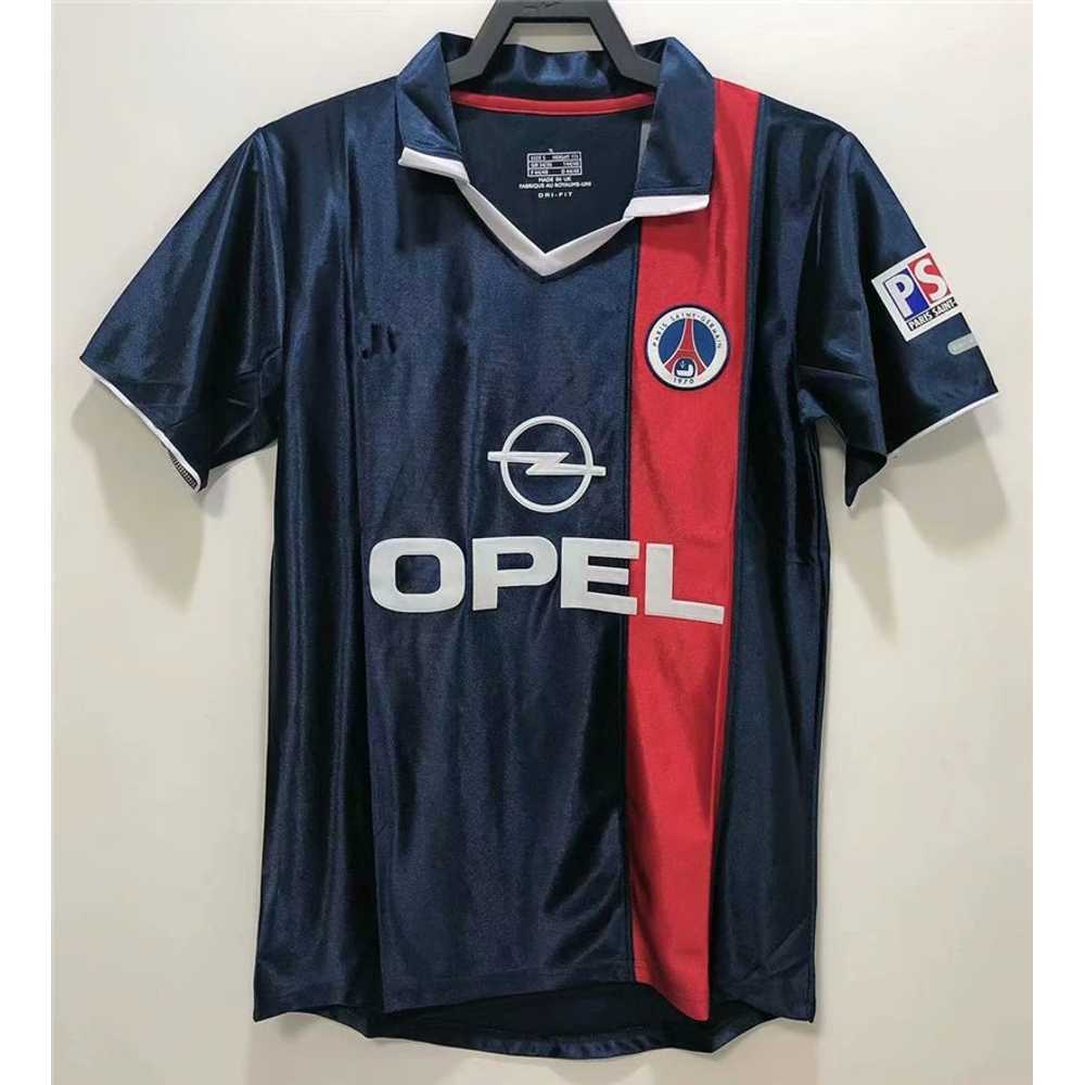 01-02 파리 생제르망 레트로 올드 축구 유니폼 호나우지뉴 반팔 레플리카