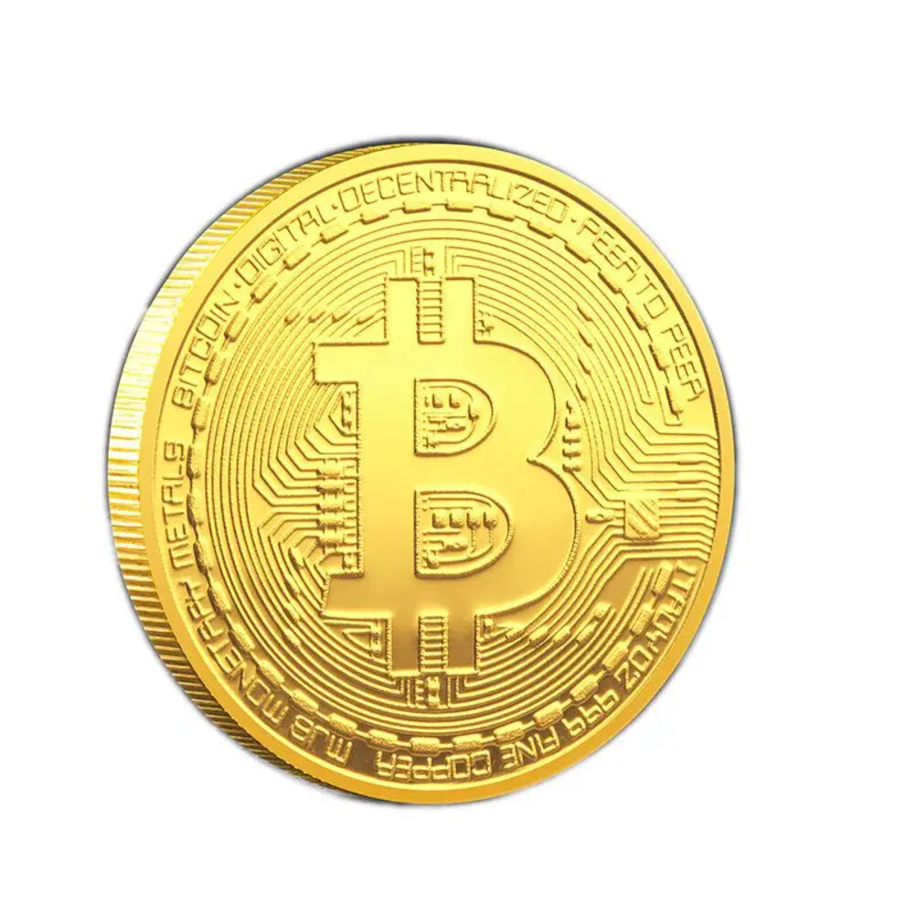 트럼프  디지털 암호화폐 가상 비트코인 장식 기념 동전 금속 공예 엠블럼 컬렉션 쥬얼리