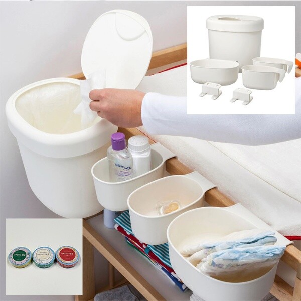 무료배송 이케아온라인몰 ONSKLIG 다용도 기저귀 갈이대 수납 정리함+DASHY행주