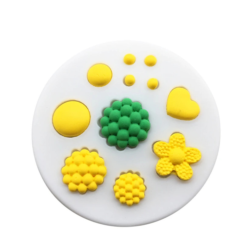 실리콘 몰드  꽃 오시 베 암 술 심장 Sugarcraft 금형 초콜릿 먹고 베이킹 퐁당 케이크 장식 도구