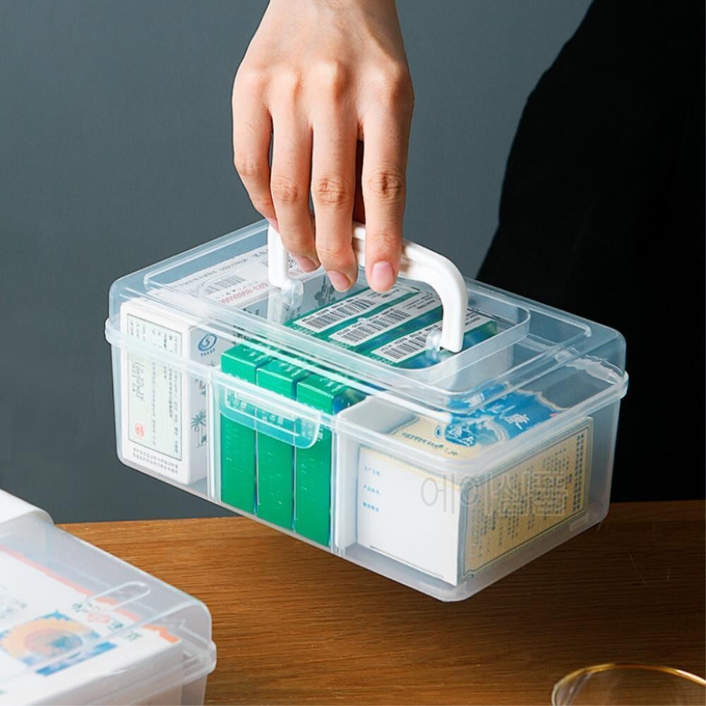 가정용 상비 약 수납 보관 약품 통 케이스 의약품통 수납함 약통