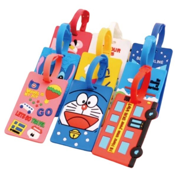 [오늘출발] 디자인 캐리어 여행가방 실리콘 네임택 2개입 소풍갈때 효도관광용 수화물찾기 꼬리표