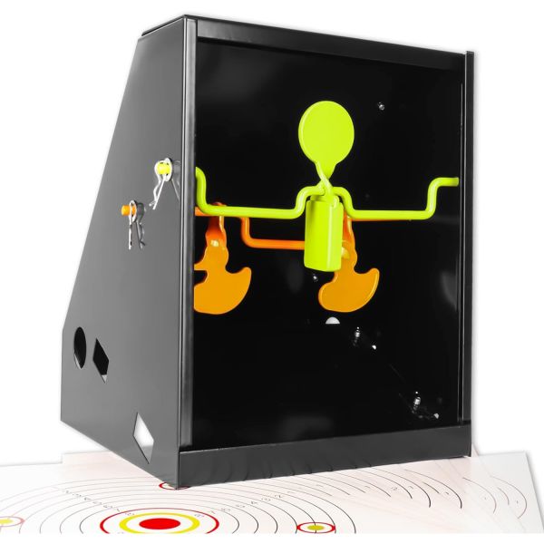 10pcs 7 X 9 종이 타겟과 3개의 스피너 타겟이 있는 하이와일드 BB 트랩 펠릿 수집기 리셋 타겟(에어건만