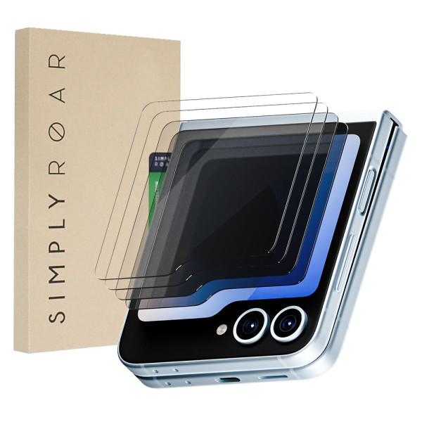 [로어케이씨테크][오늘출발]심플리로어 갤럭시 Z플립7 FE 6 5 외부액정 사생활보호 클리어 강화유리필름 4매 14시이전 주문건 당일출고 / 무료배송