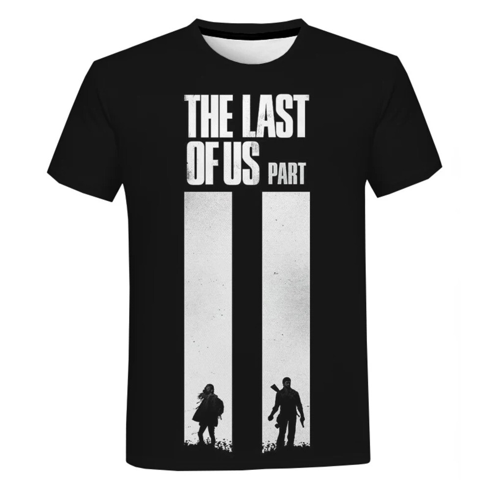 캐릭터티셔츠 여름 The Last Of Us 티셔츠 인기 게임 3D 프린트 스트리트웨어 남성 여성 캐주얼 패션 오버