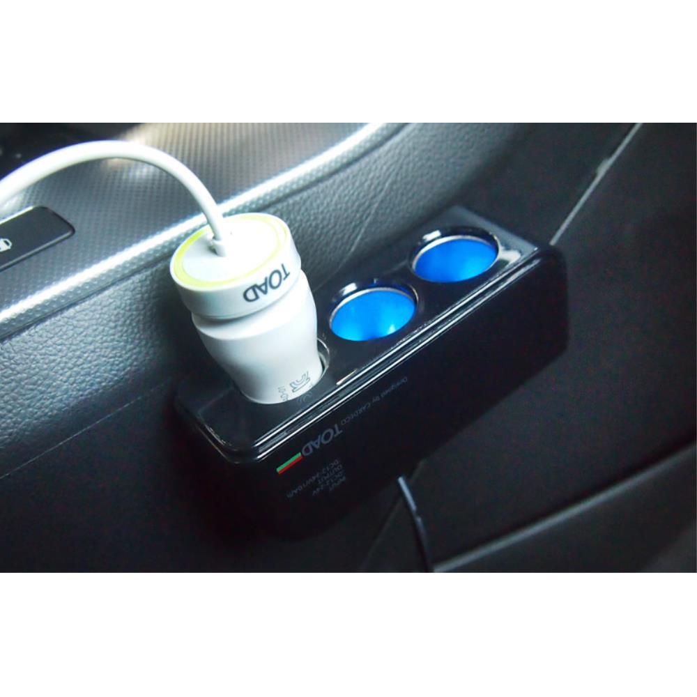 [오늘출발] 스마트폰 블랙박스 기기충전 3구 소켓 차량 자동차 실내 전원 핸드폰 시가잭