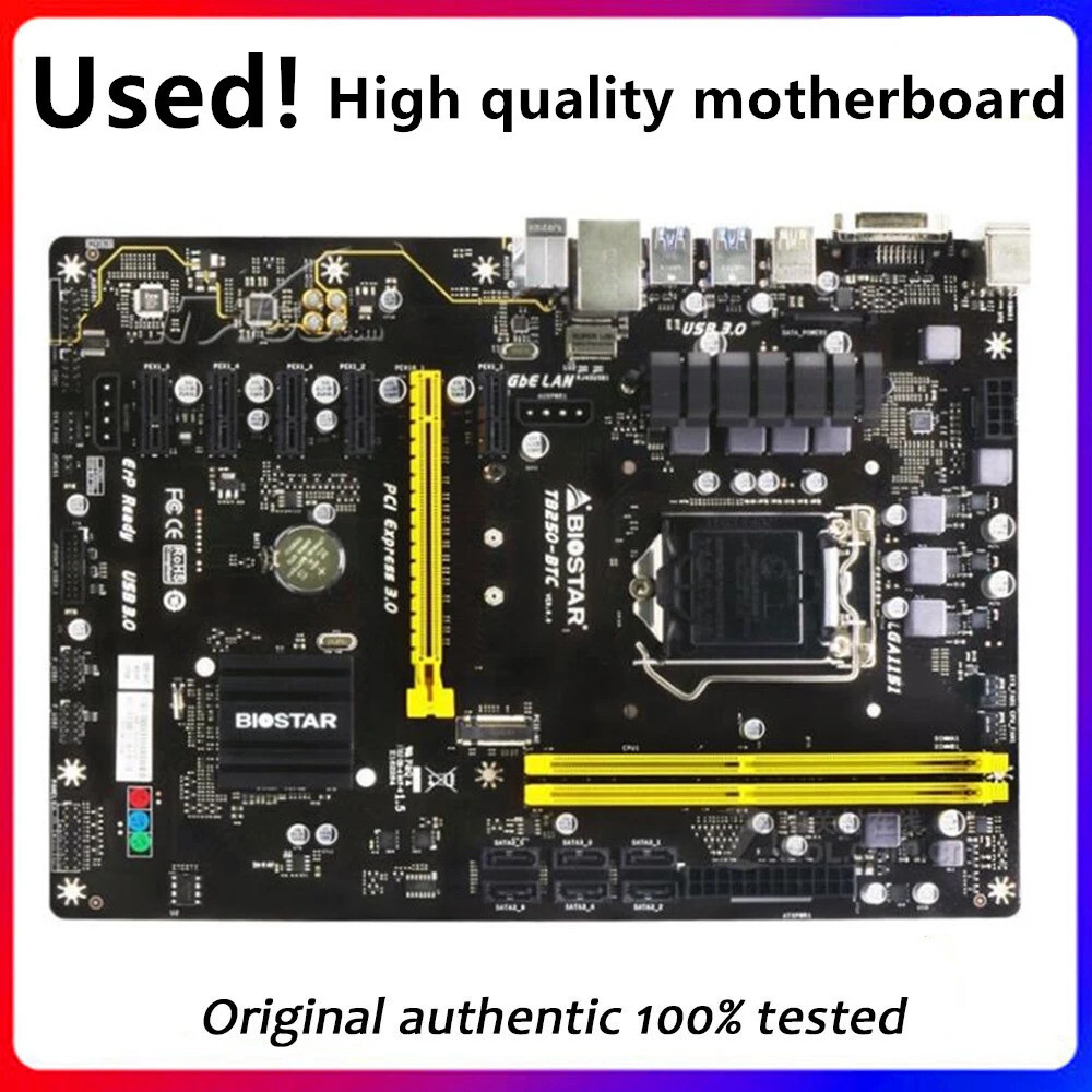 [호환] TB250-BTC B250C 채굴용 메인 보드 6GPU Bitcoin Crypto 이더넷 B250P B250-BTCDDR4 호환 LG A 1151
