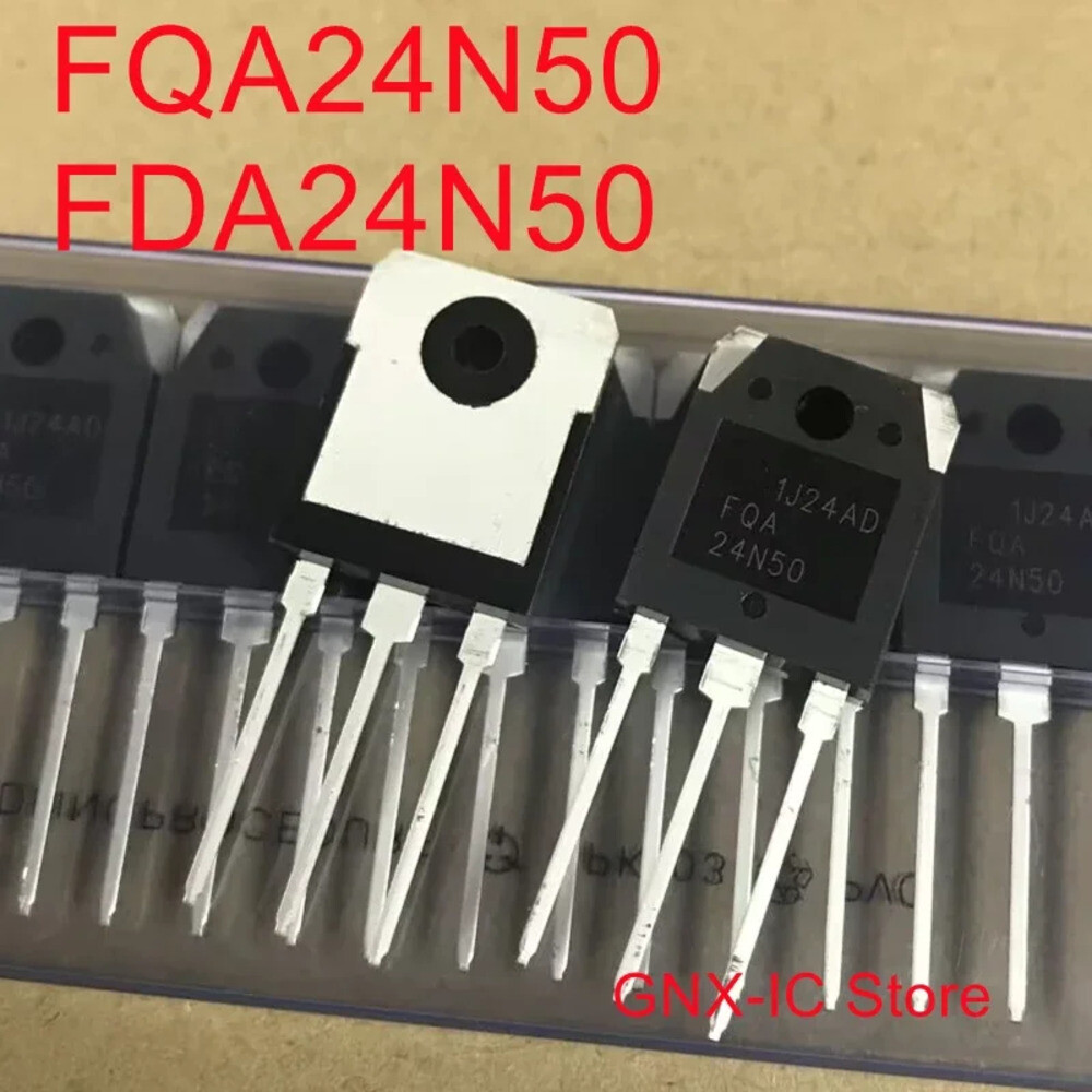 파워 MOSFET 트랜지스터 FQA24N50 24N50 FQA24N50F FDA24N50 FDA24N50F FHA24N50 TO-3P 24A 500V 100%개 세
