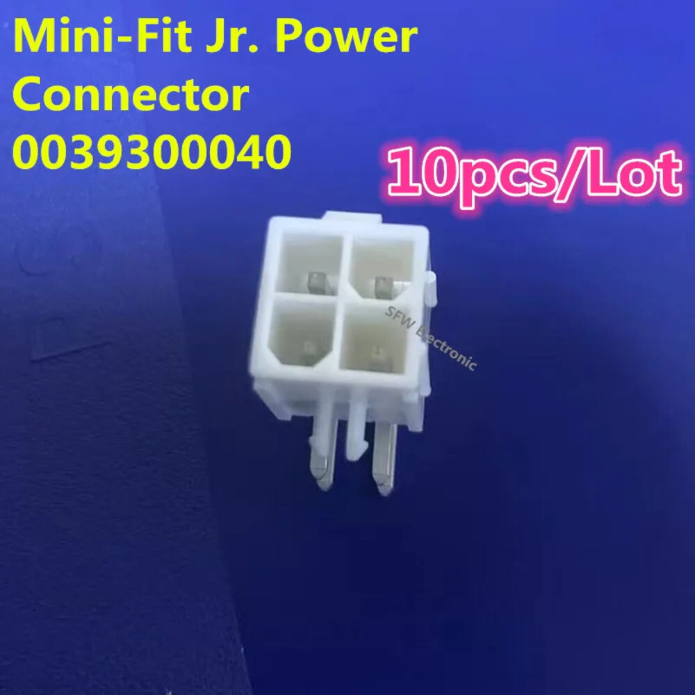 0039300040 콘 와이어 투 보드 HDR 39-30-00 4 파워 POS 4.2mm 솔더 RA 사이드 엔트리 스루 홀 미니 핏 Jr