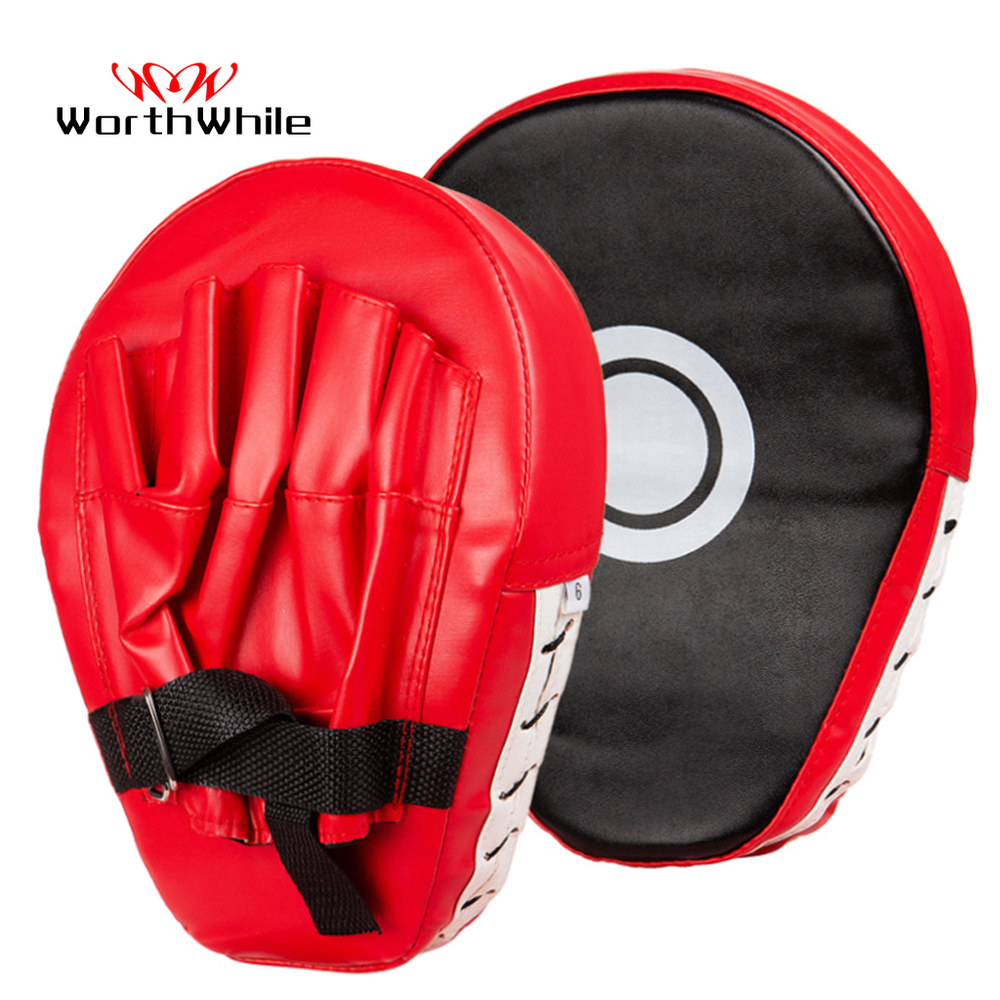 [오늘출발] WorthWhile 1/2 PCS 킥 복싱 장갑 패드 펀치 대상 가방 남자 MMA PU 가라데 Muay 어 싸움 산다 훈련 키즈